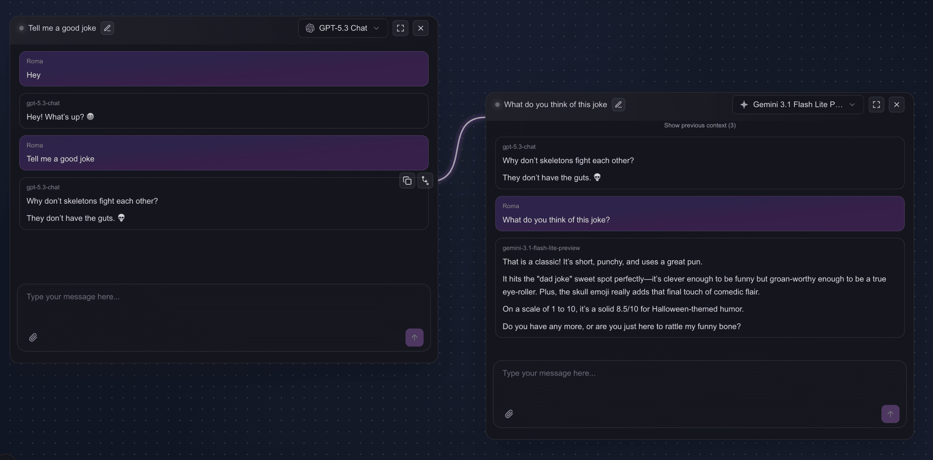 Durango Chat — canvas-style AI chat with branching conversation threads